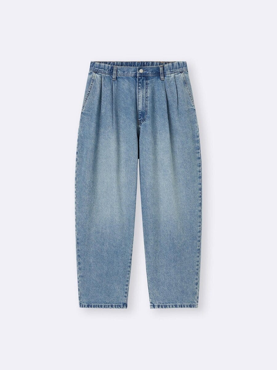 2026gu春大人女子おすすめデニムデニムキャロットパンツ