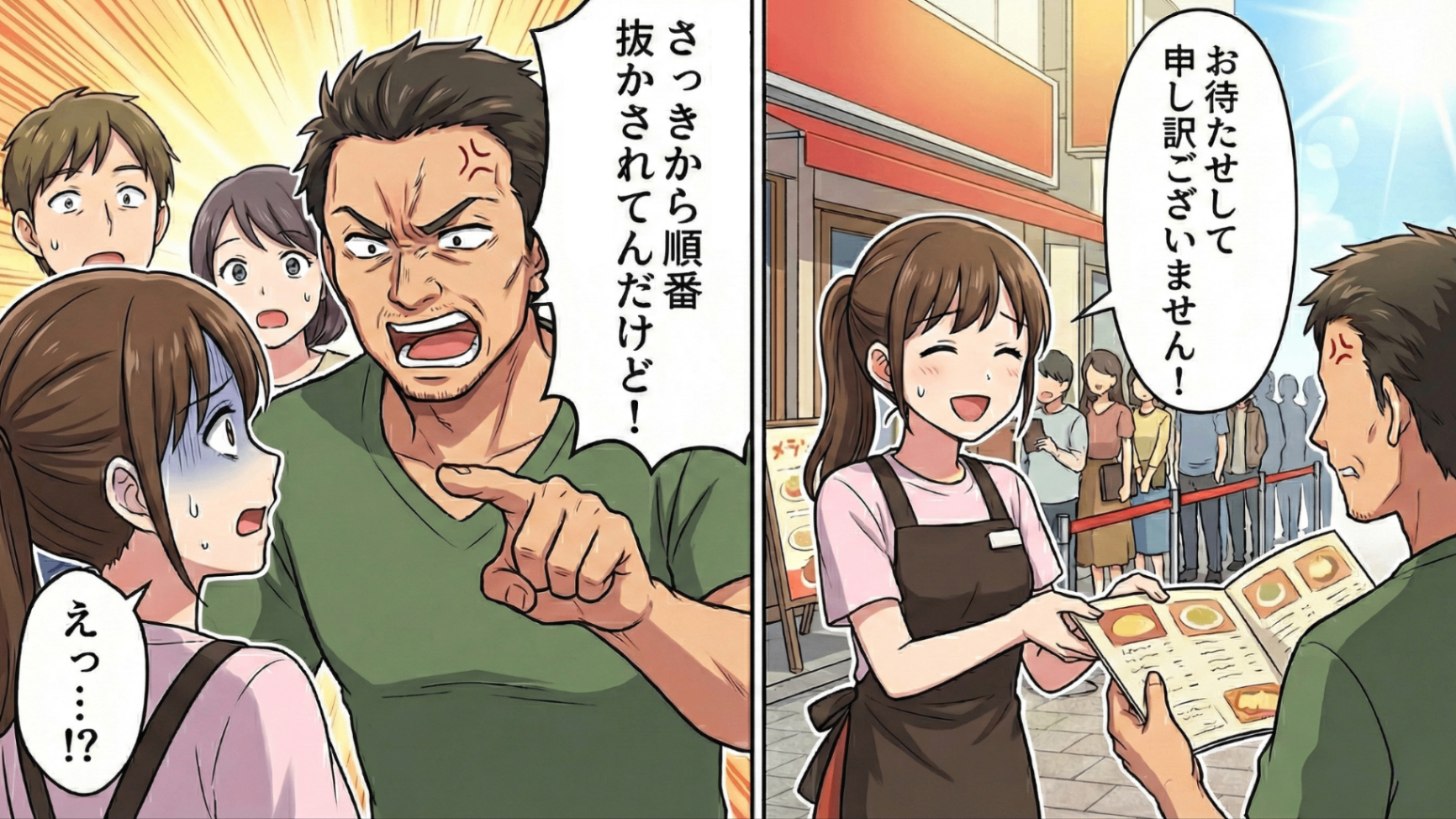 「今すぐ案内しろよ！」男性客が大声で激怒！？震える声で対応した直後【まさかの事実】が発覚して...？