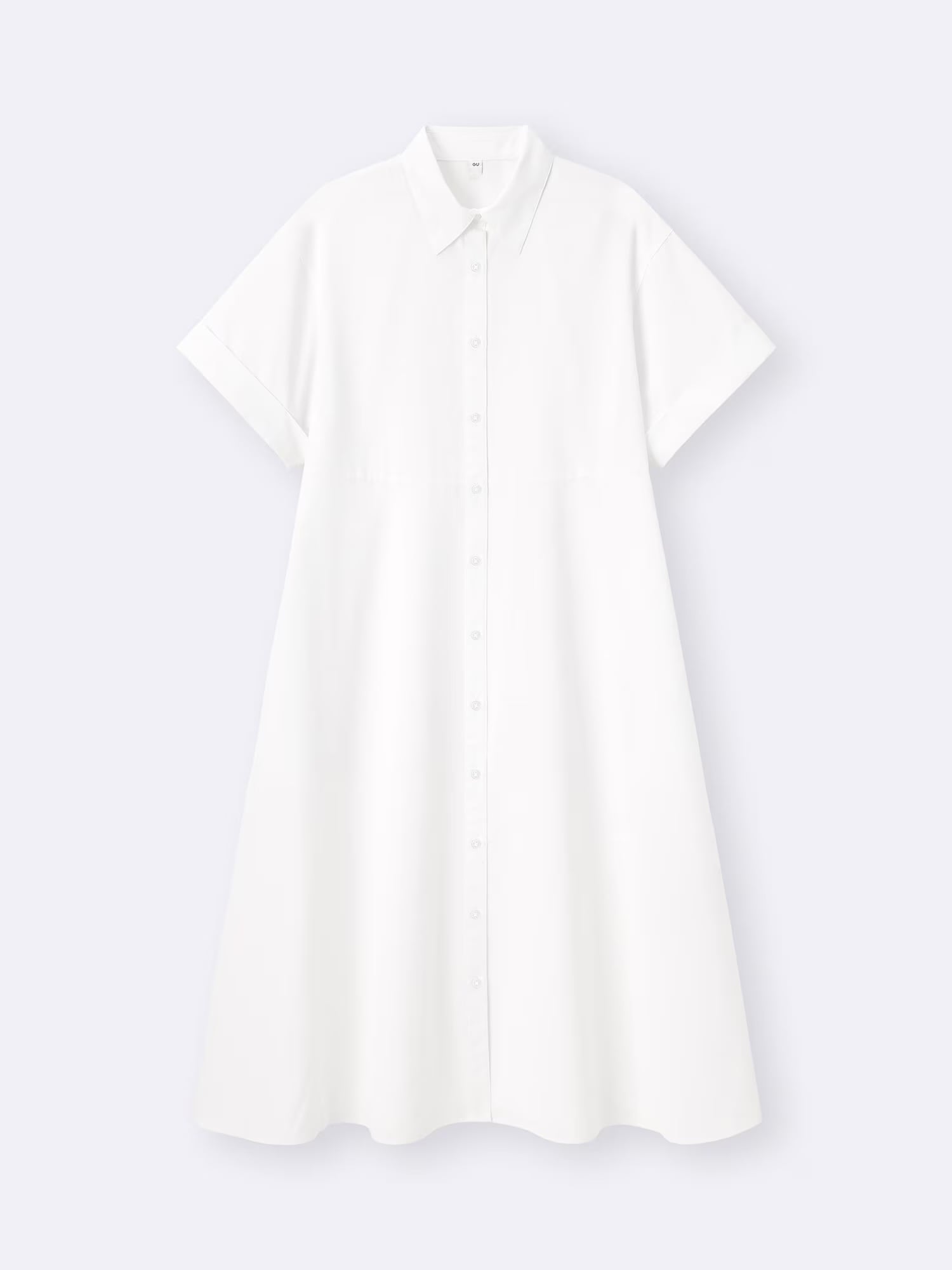 ジーユー　フレアシャツワンピース（半袖）