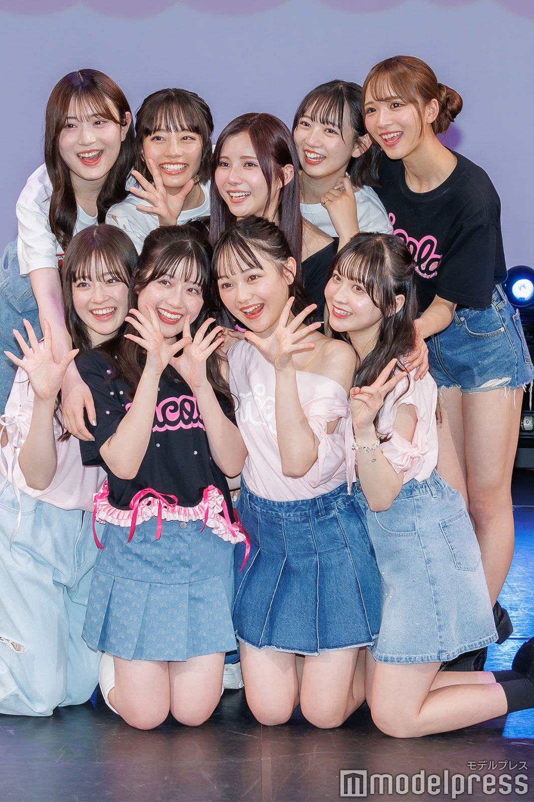 （上段左から）近藤藍月、池端杏慈、、高橋快空、近藤結良、中山あやか（下段左から）足川結珠、河村果歩、藤野有紗、佐藤菜月海（C）モデルプレス