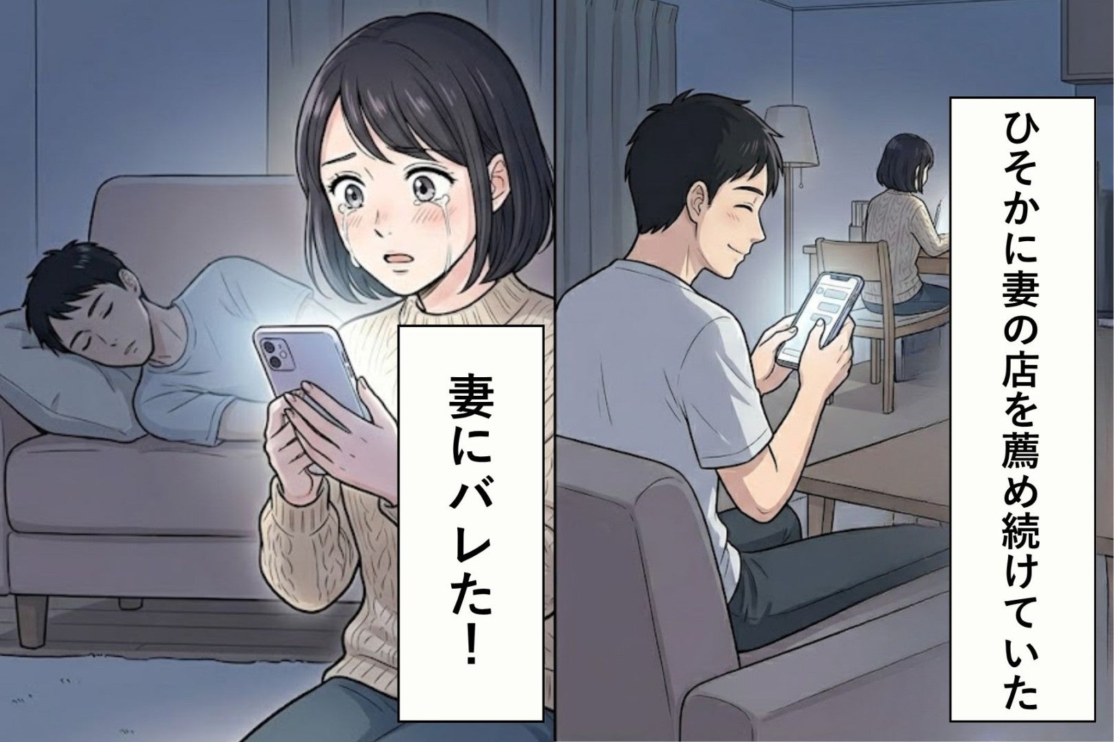 妻の店を「売れない」と言い続けた俺のスマホに、隠していたものがあった