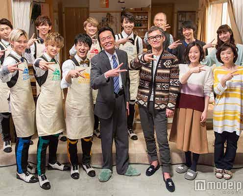 超特急、差し入れ&生歌で激励 遠藤憲一・渡部篤郎らを訪問