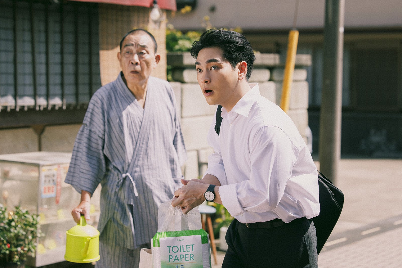 でんでん、柳楽優弥「ライオンの隠れ家」第1話（C）TBS