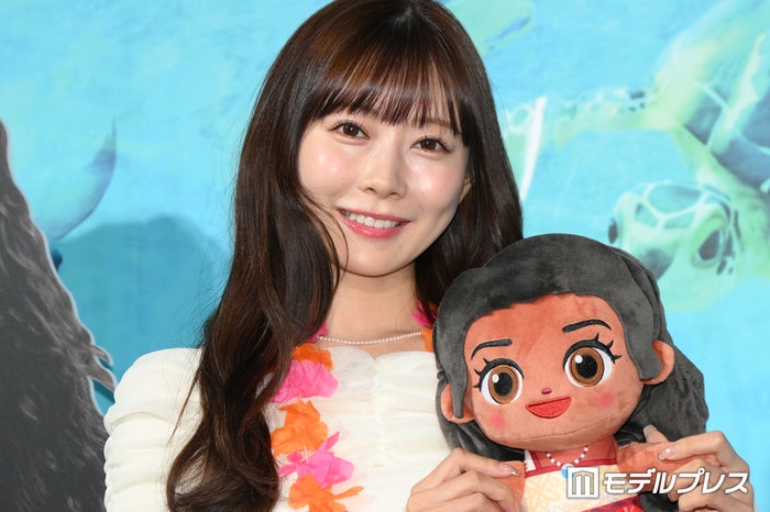 渡辺美優紀、オフショルから美肩チラリ 勇気をもらった作品告白【モアナと伝説の海２】