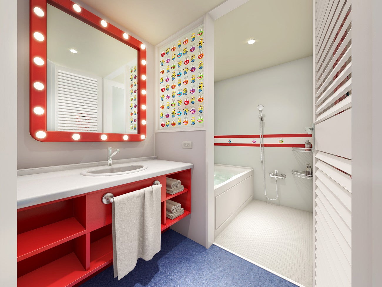 「ミニオンルーム 3 ～ 思い出の遊園地『スーパー・シリー・ファンランド』～」イメージ（提供画像）