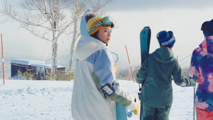 出口夏希「JR SKISKI」CMカット(提供写真)