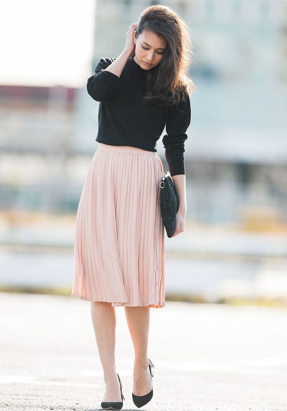 アコーディオンプリーツスカート「STYLEST」3,150円(税別)/画像提供:STYLEST