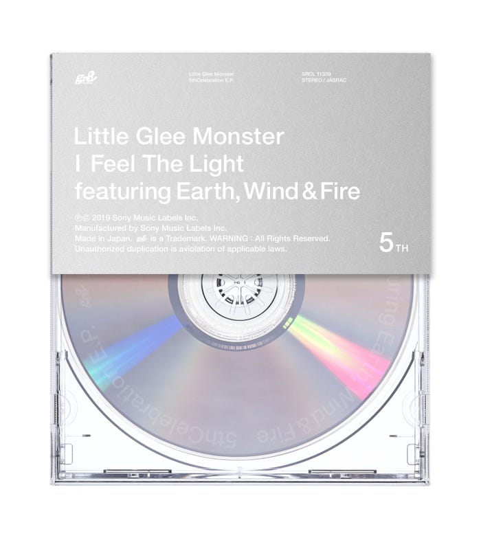 Little Glee Monster「I Feel The Light」(12月11日リリース)通常盤(提供写真)