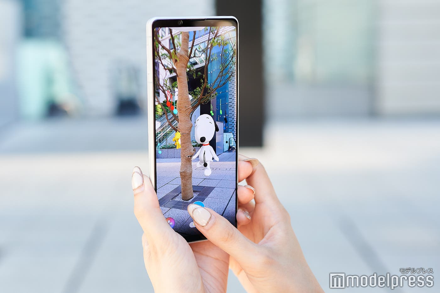 目の前に踊るスヌーピーが(C)モデルプレス