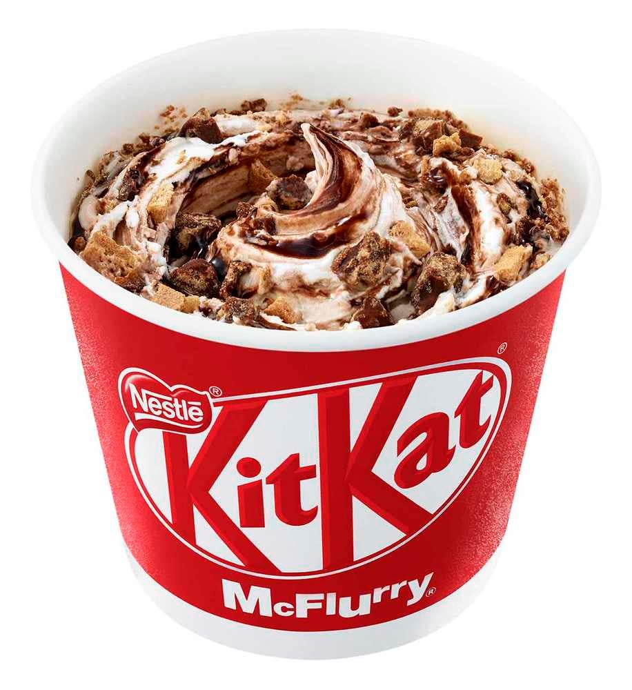「マックフルーリー キットカット」7年ぶり復活、特製チョコソースをプラス