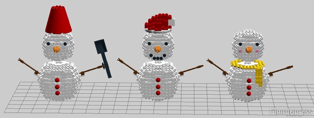 LEGO（R）ブロックによる雪だるま／画像提供：アスナル金山／画像提供：アスナル金山