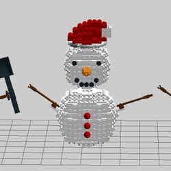 LEGO(R)ブロックによる雪だるま/画像提供:アスナル金山/画像提供:アスナル金山