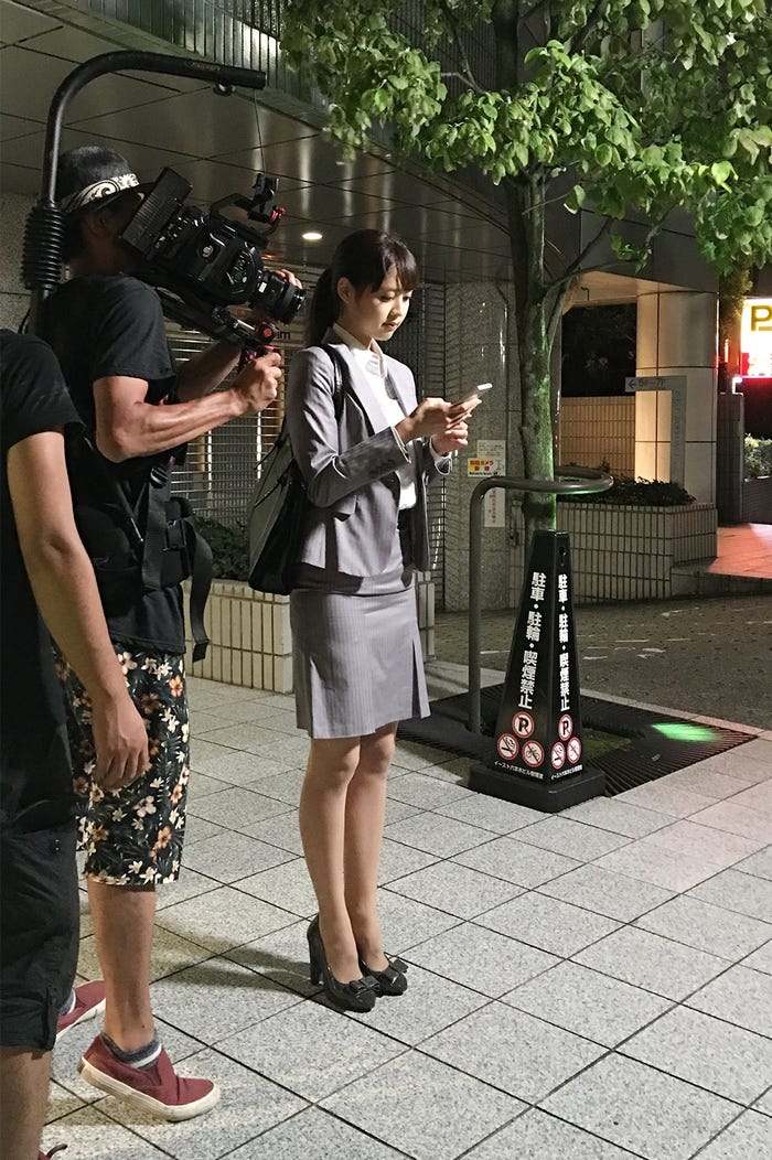 撮影中の様子(画像提供:所属事務所)