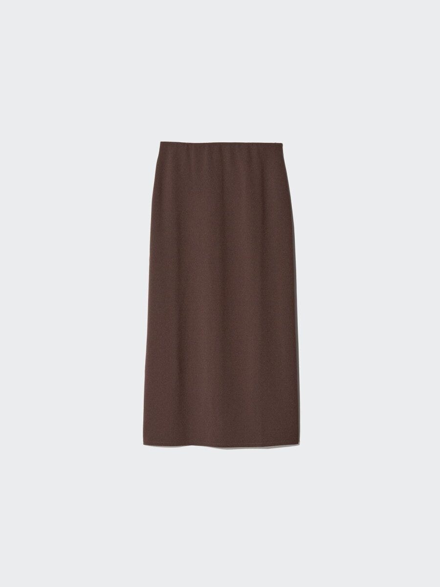 ユニクロのクレープジャージーナロースカート