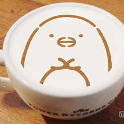 渋谷店/ぺんぎん抹茶ラテ602円(税抜)(C)2015 San-X Co.,Ltd.All Rights Reserved.