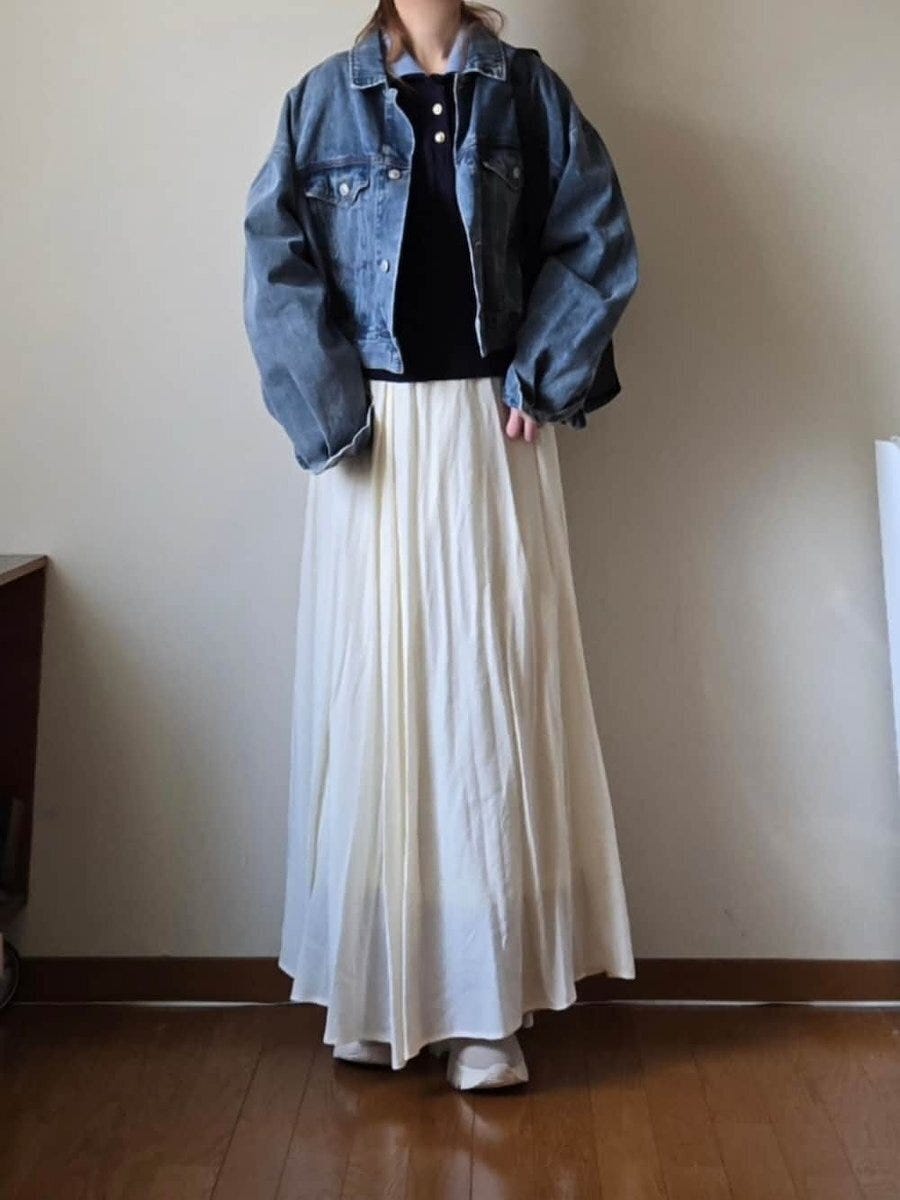 デニムジャケットのコーデ2