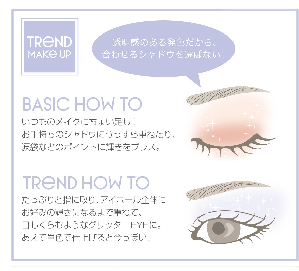 使い方次第でメイクも色々！／画像提供：ノエビアグループ