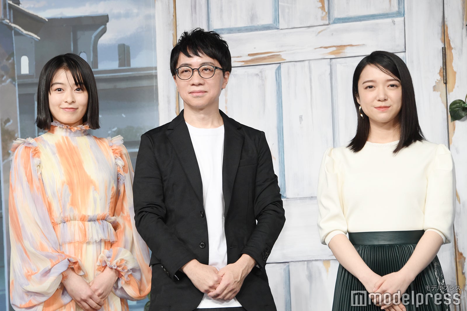森七菜、新海誠監督、上白石萌音（C）モデルプレス