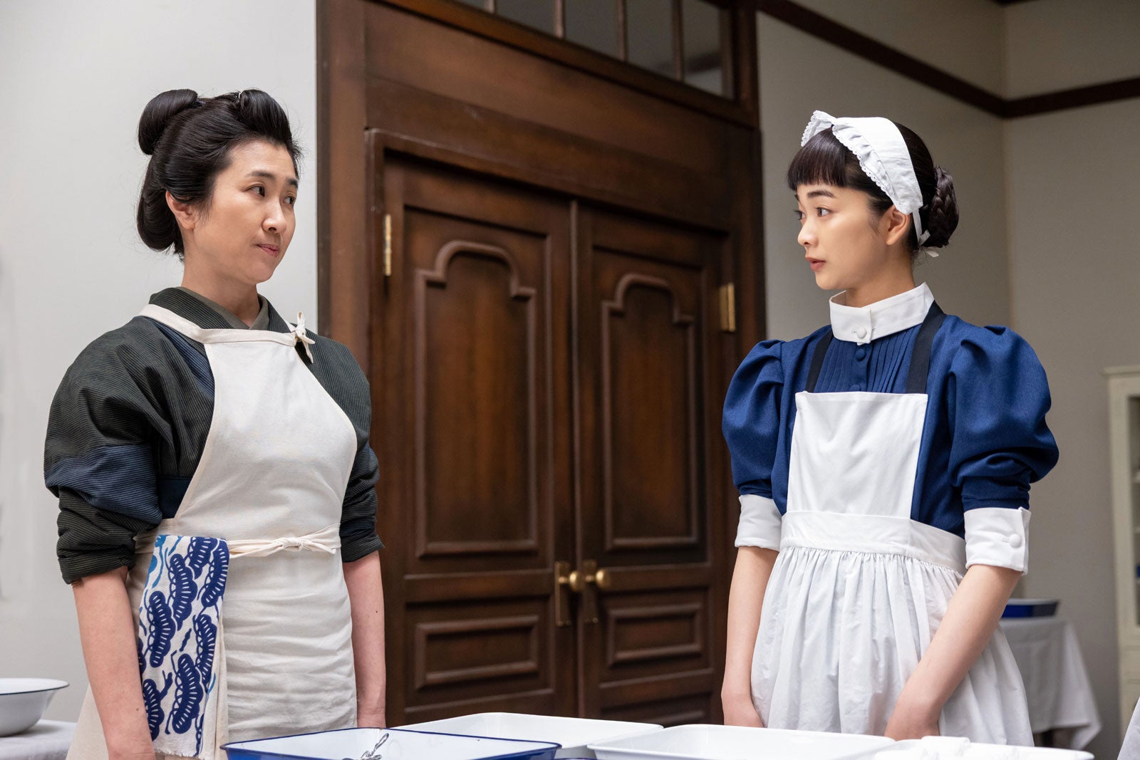 猫背椿、見上愛「風、薫る」第45話（C）NHK