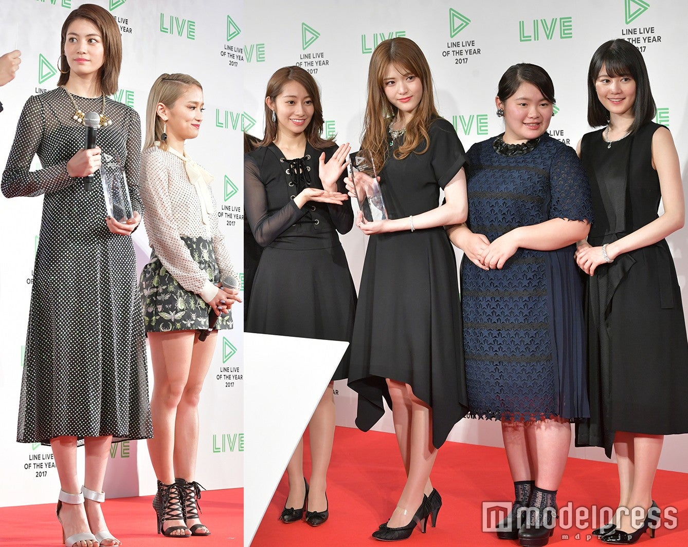 乃木坂46、E-girlsらがドレスアップで華やか集結