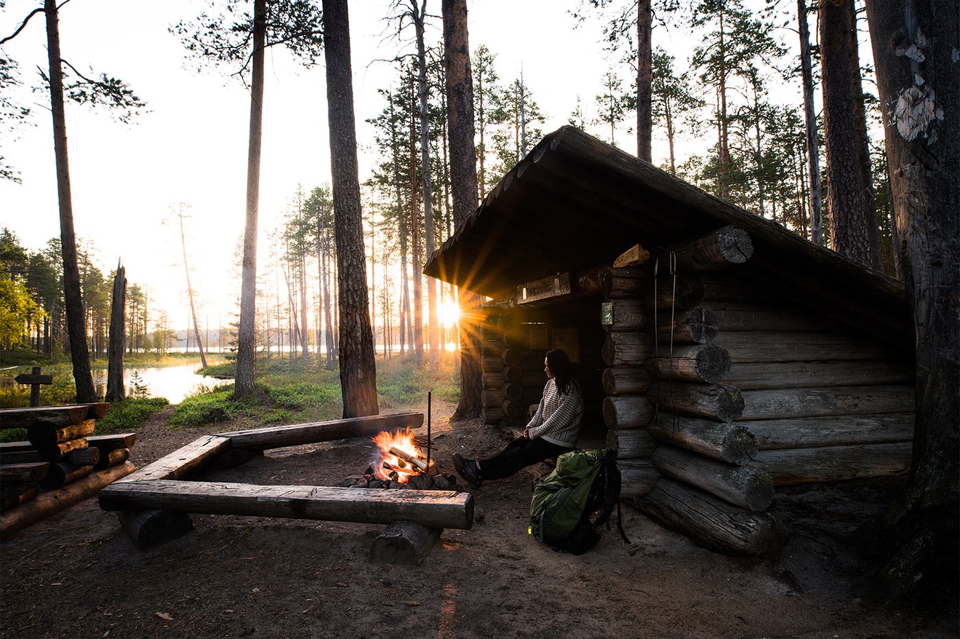 ホッサ／キャンプの朝焼け／画像提供：Visit Finland（フィンランド政府観光局）