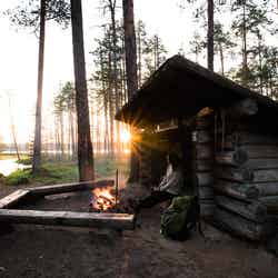 ホッサ／キャンプの朝焼け／画像提供：Visit Finland（フィンランド政府観光局）