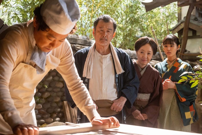 阿部サダヲ、吉田鋼太郎、浅田美代子、原菜乃華「あんぱん」第45話(C)NHK