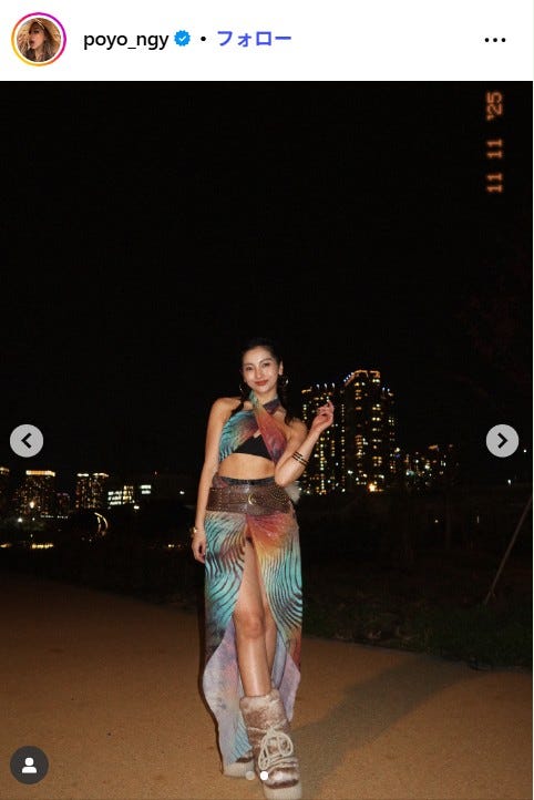 ゆきぽよInstagramより