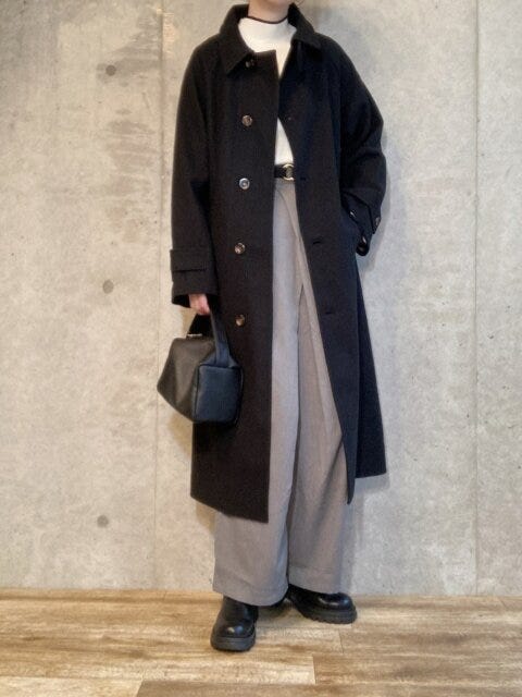 大人のワイドパンツコーデ