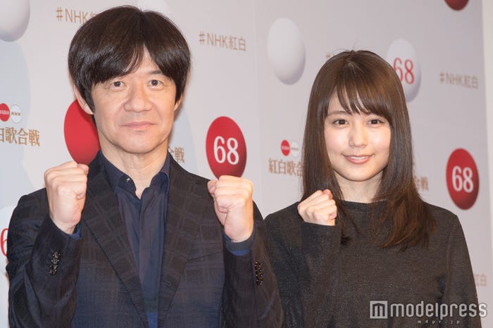 内村光良、有村架純/写真は囲み取材より(C)モデルプレス