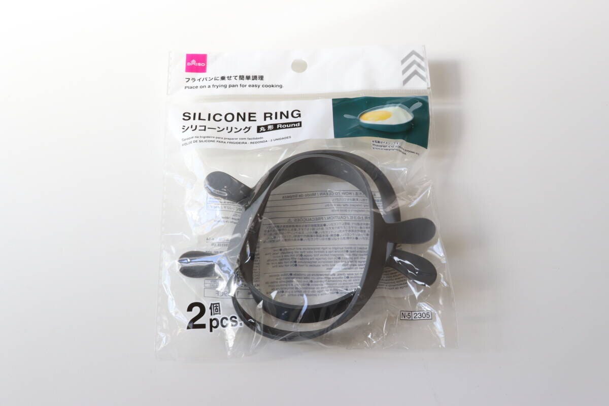 ダイソー　シリコーンリング（丸形、2個）　パッケージ