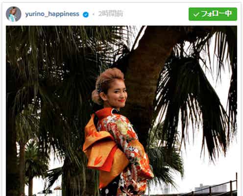 Happiness・YURINO「ママの着物」で新成人 華やか振袖姿にコメント殺到
