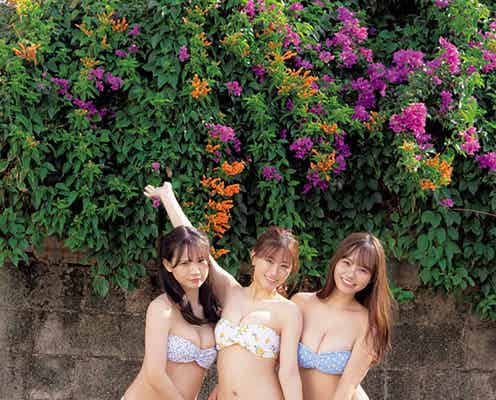 NMB48上西怜・本郷柚巴・和田海佑が美ボディ共演 水着×エプロン姿も