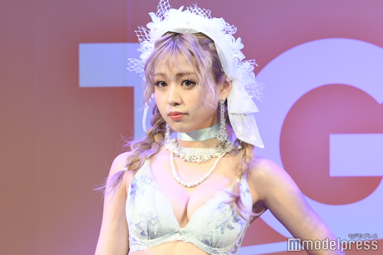 「egg」雨宮由乙花、ランジェリー着こなし堂々ランウェイ＜TGC teen 2022 Fukuoka＞