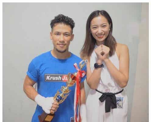 公開プロポーズ快諾の高橋ユウ、“婚約”K-1卜部弘嵩と2ショットで感謝