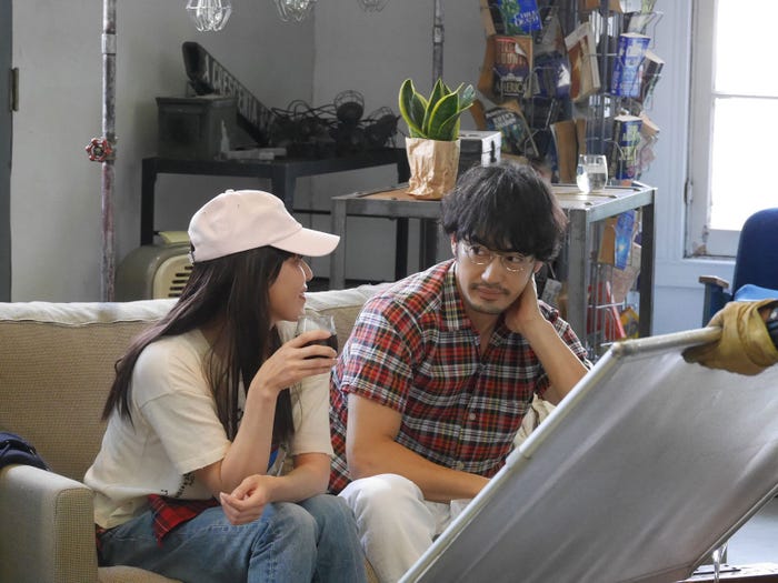メイキング風景/須藤理彩、大谷亮平(画像提供:所属事務所)