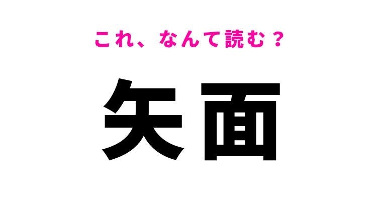 【矢面】はなんて読む？「やめん」ではありません！