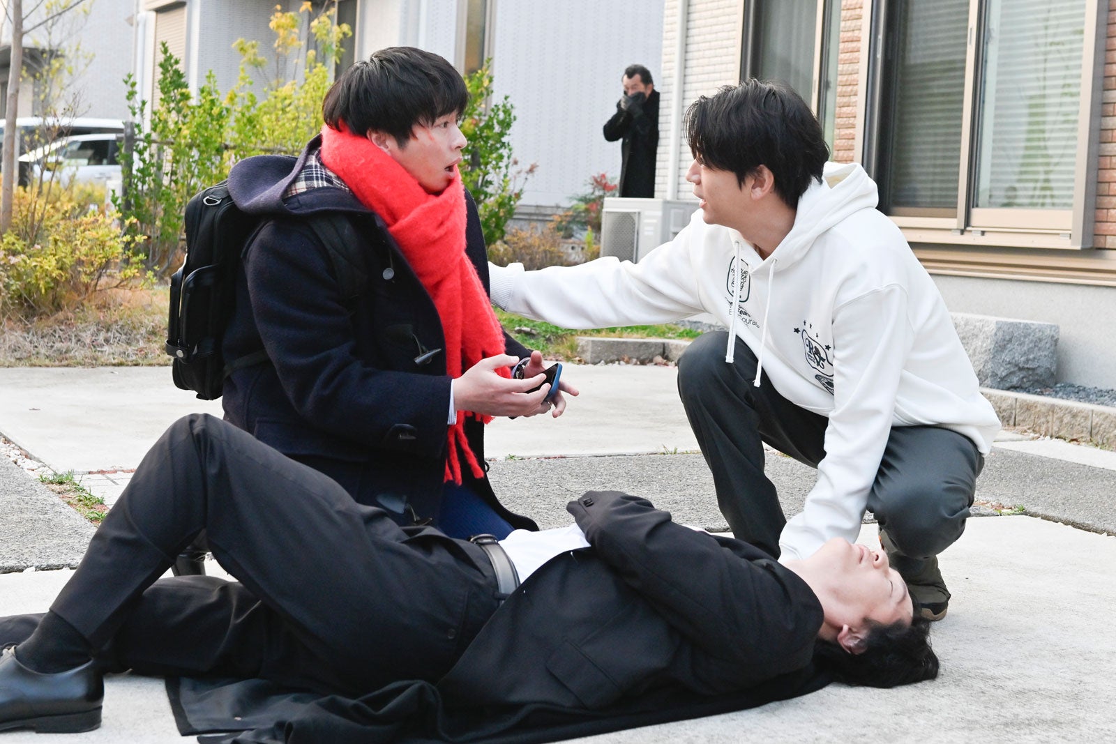 田中圭、井浦新、三浦翔平「おっさんずラブ-リターンズ-」第3話（C）テレビ朝日