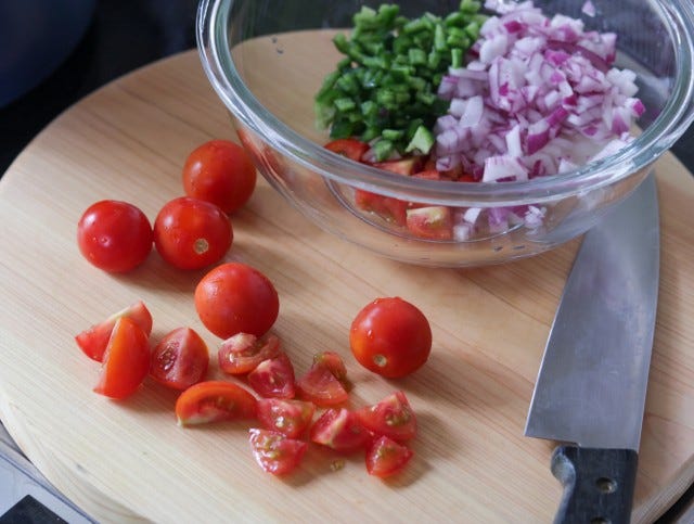 トマトの炊き込みご飯完成