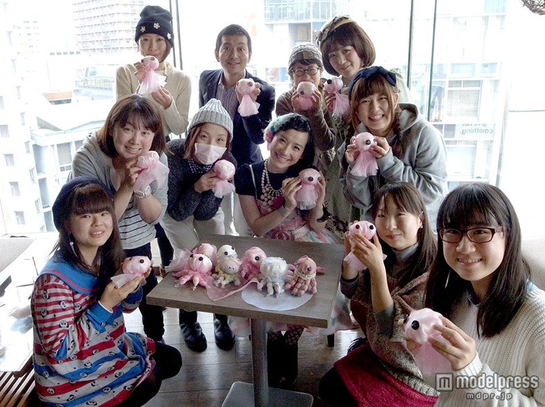 出来上がった作品と一緒に／イベントの様子