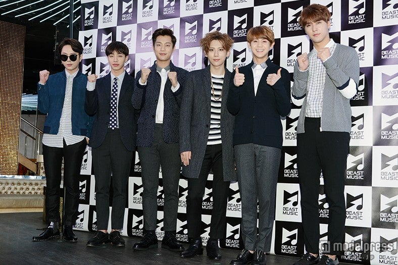 BEAST（左から）ジュンヒョン、ギグァン、ドゥジュン、ヒョンスン、ヨソプ、ドンウン