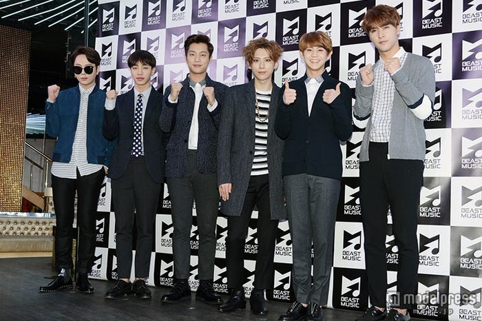 BEAST(左から)ジュンヒョン、ギグァン、ドゥジュン、ヒョンスン、ヨソプ、ドンウン