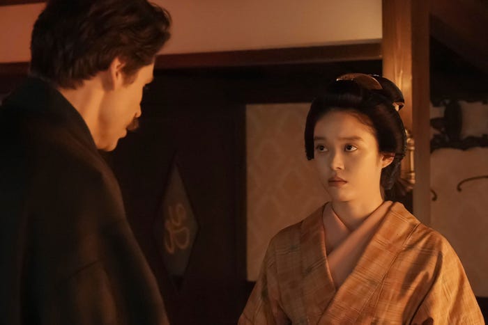 トミー・バストウ、高石あかり「ばけばけ」第75話(C)NHK