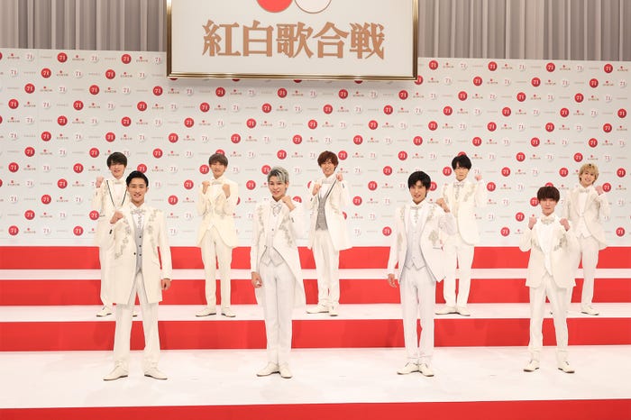 Snow Man「第71回紅白歌合戦」出場歌手発表記者会見(C)NHK