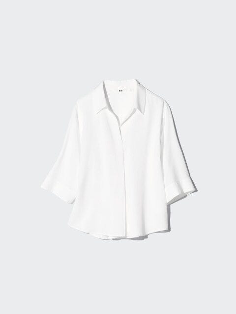ユニクロ レーヨンスキッパーブラウス ユニクロのレーヨンスキッパーブラウス