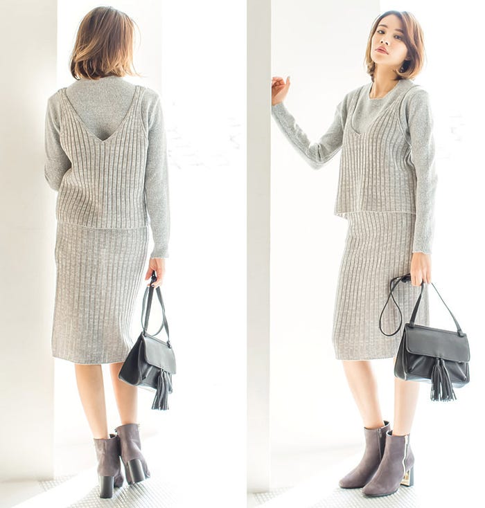 リブニットキャミソールトップス「Re:EDIT by GALSTAR」1,498円(税込)/画像提供:Re:EDIT by GALSTAR