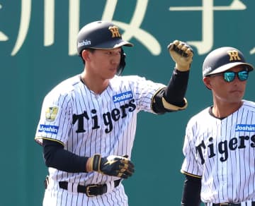 阪神ドラフト1位の立石は初実戦で2打数1安打「反省はあるけど、これからのプラスに」 平田2軍監督「やっぱ雰囲気あるわな」