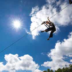 草津温泉初のジップライン「バンジップテング」/提供画像