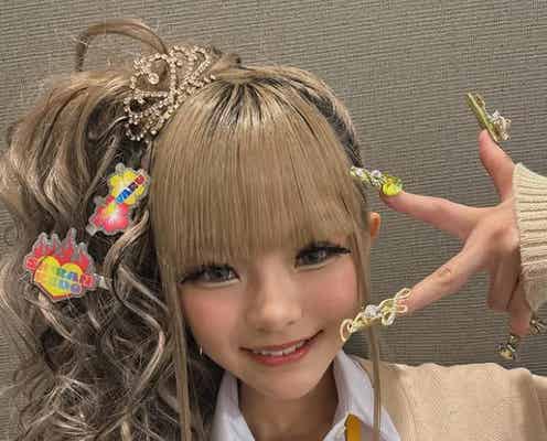 中学入学のギャルモデル、前髪ぱっつんの黒髪ロング披露「強めで可愛い」「ギャル貫いてて素敵」の声