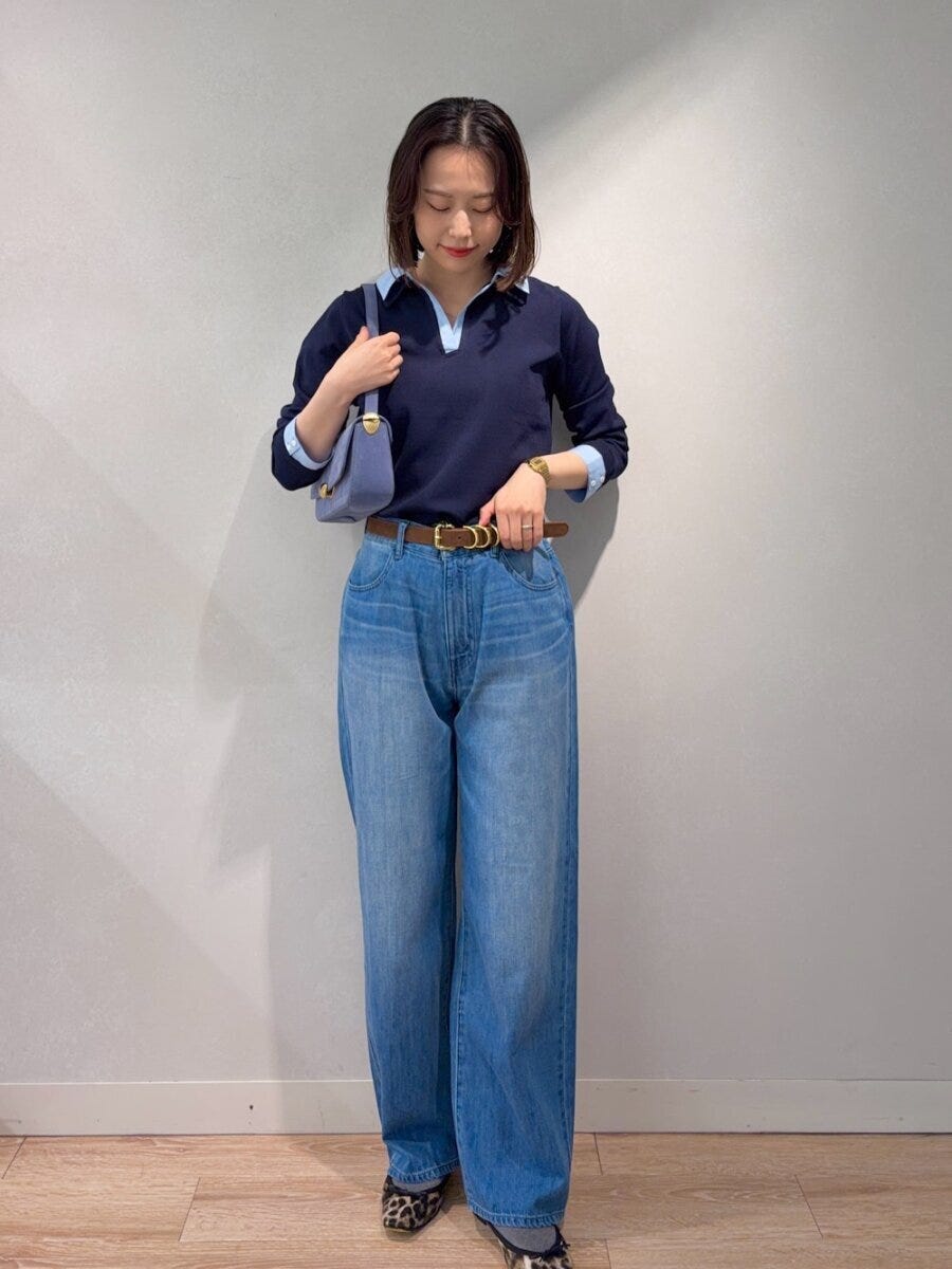 ワイドデニムコーデ4